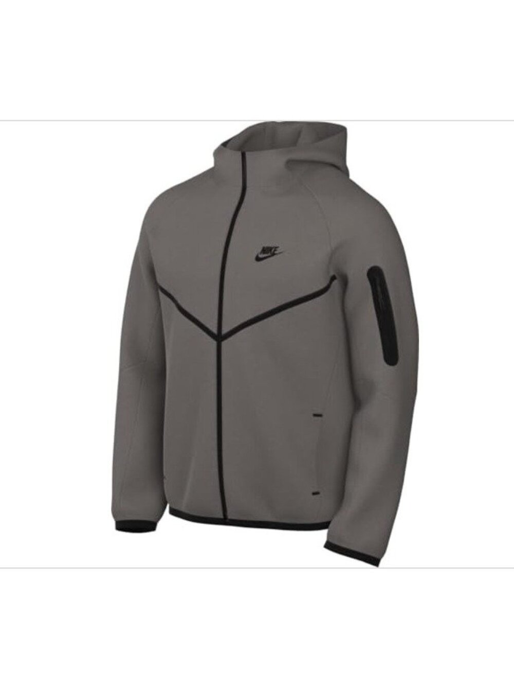 Nike Sportswear Tech Full Zip Hooded Jacket Size M Mens Zip Pocket CU4489-058